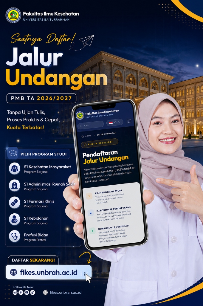 Flyer PMB Jalur Undangan FIKES UNBRAH